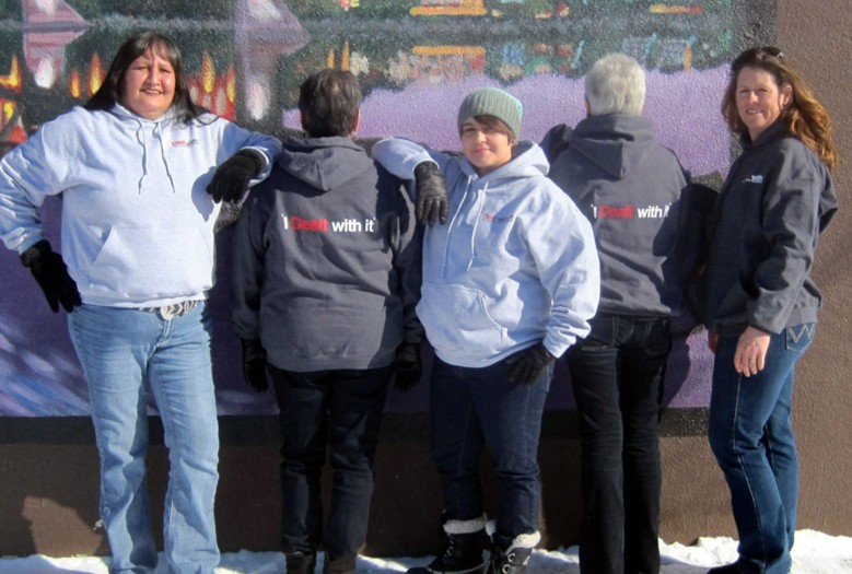 A group at a community Hepatitis C awareness event.
