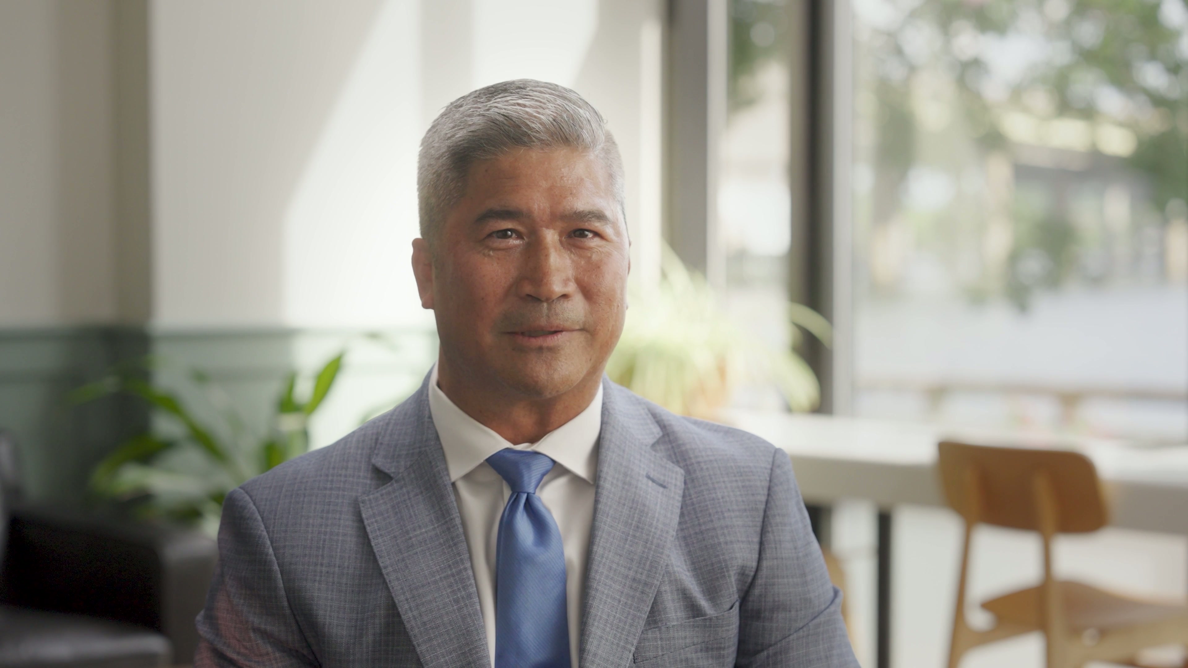 [CONFIRM] Dr Walt Whitley smiling during the interview.