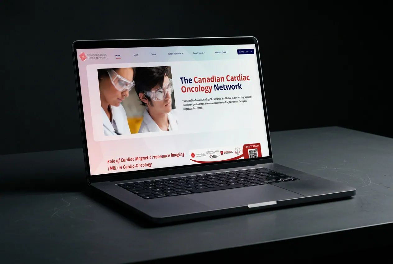 A clinical network site that stops burying its own content.: frame grab